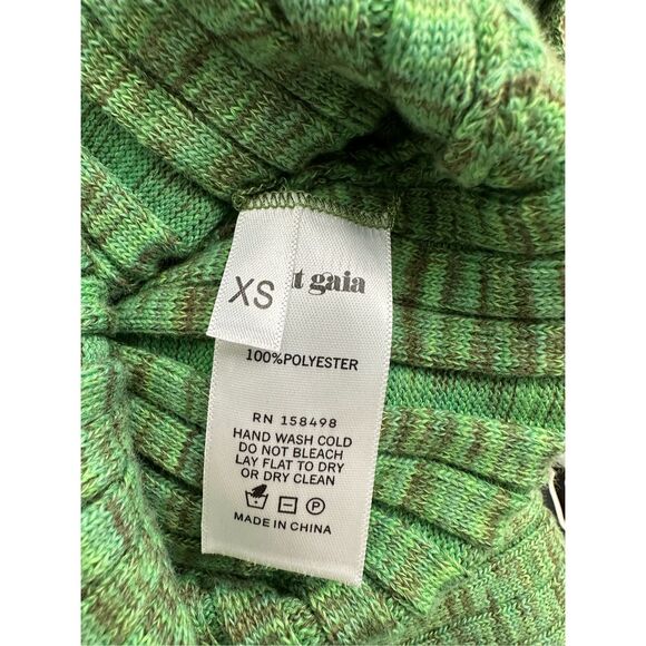 NWT Cult Gaia Elfreda Rib Knit Pleated Cut-Out Midi Dress Emerald Green Size XS - Picture 11 of 12